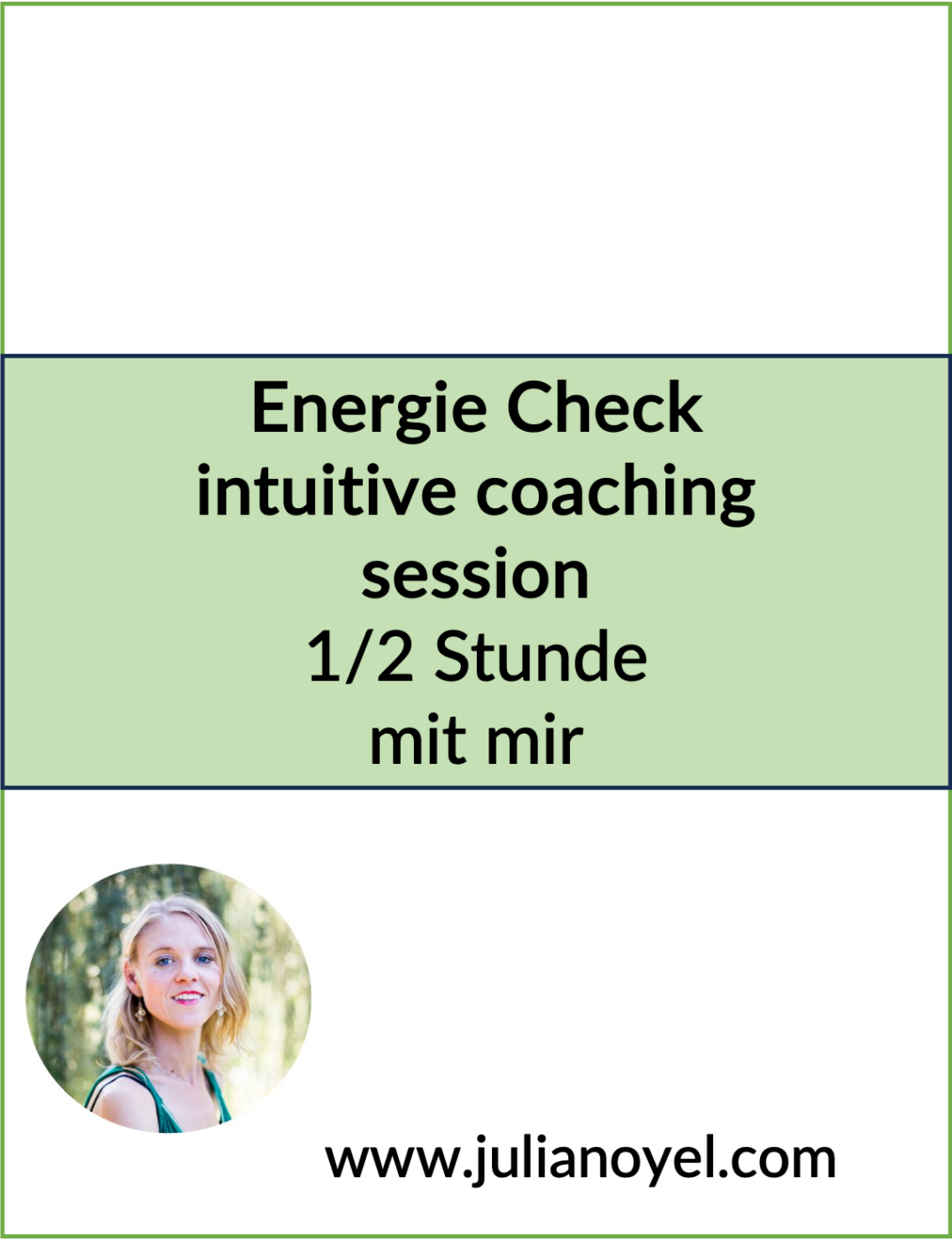 Energie Check intuitives Coaching mit Julia Noyel