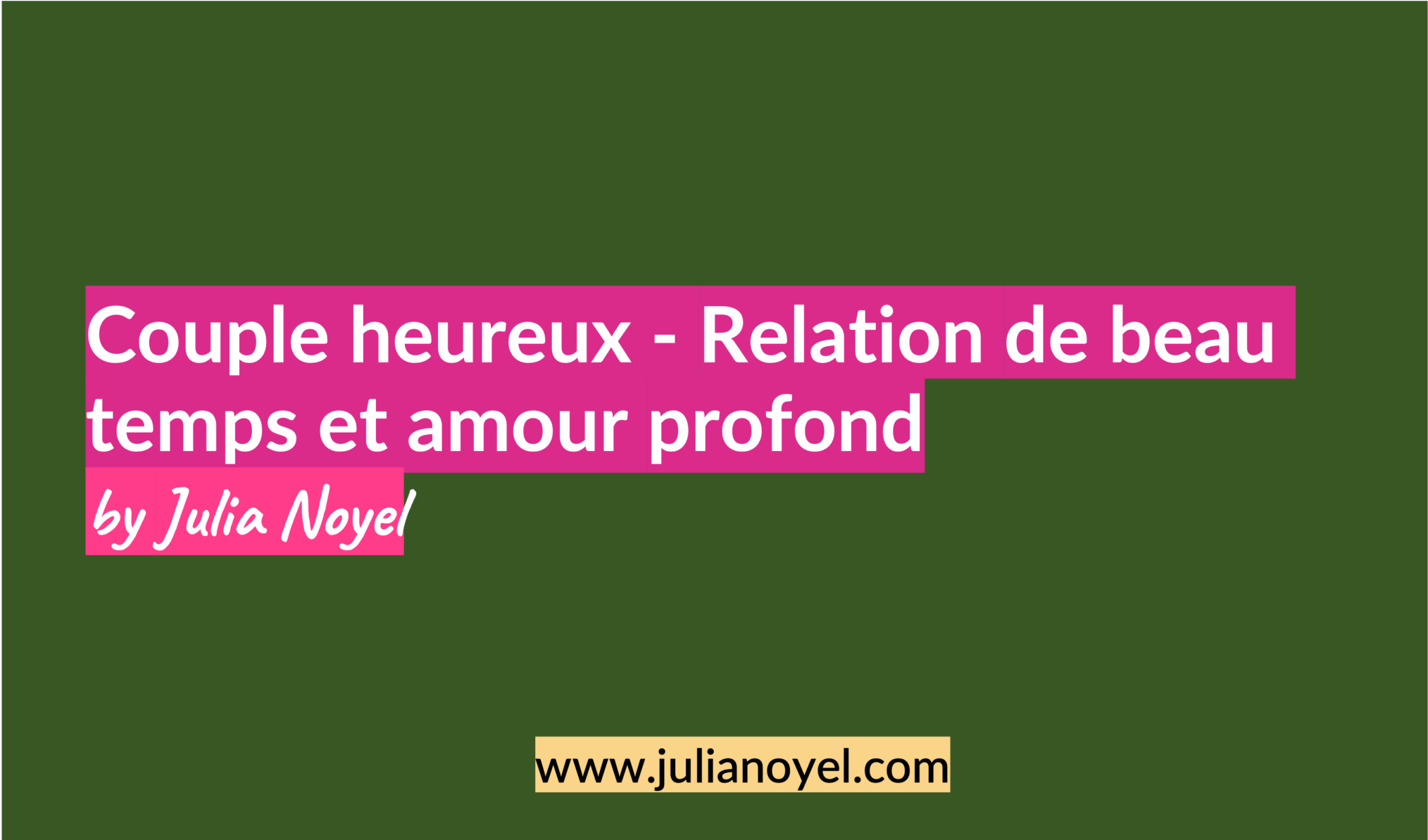 Couple heureux - Relation de beau temps et amour profondby Julia Noyel