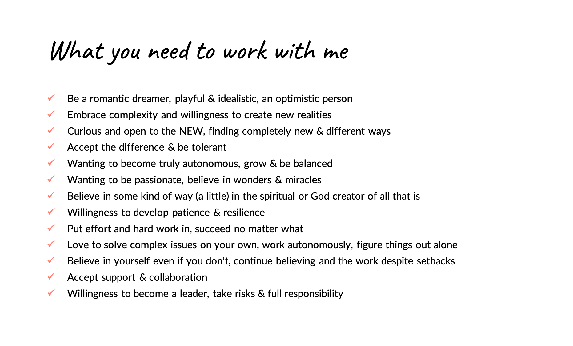 What you need when working with me_SUBSTANCEMIND