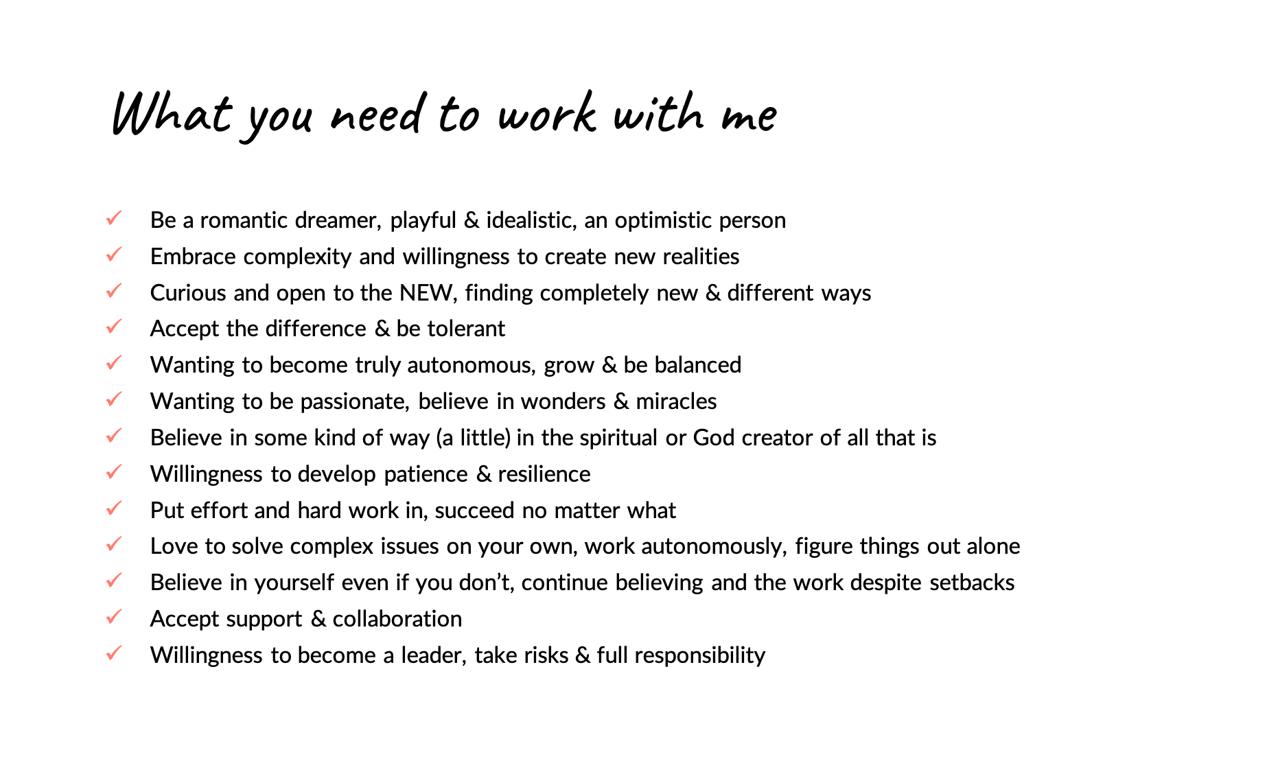 What you need when working with me_SUBSTANCEMIND What you need when working with me_SUBSTANCEMIND