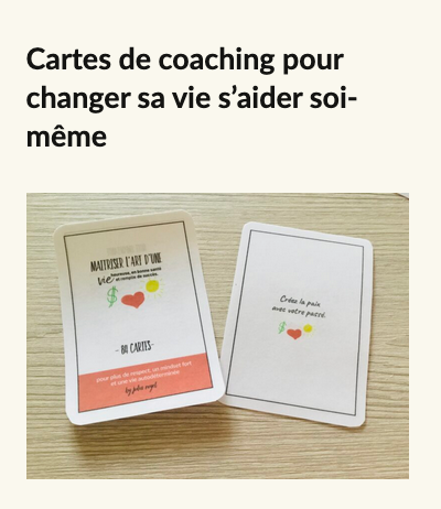 Cartes de coaching pour changer sa vie s’aider soi-même