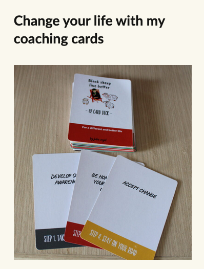 Change your life with my coaching cards INFP Expat Highly sensitive Expat