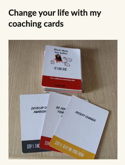 Change your life with my coaching cards INFP Expat Highly sensitive Expat 