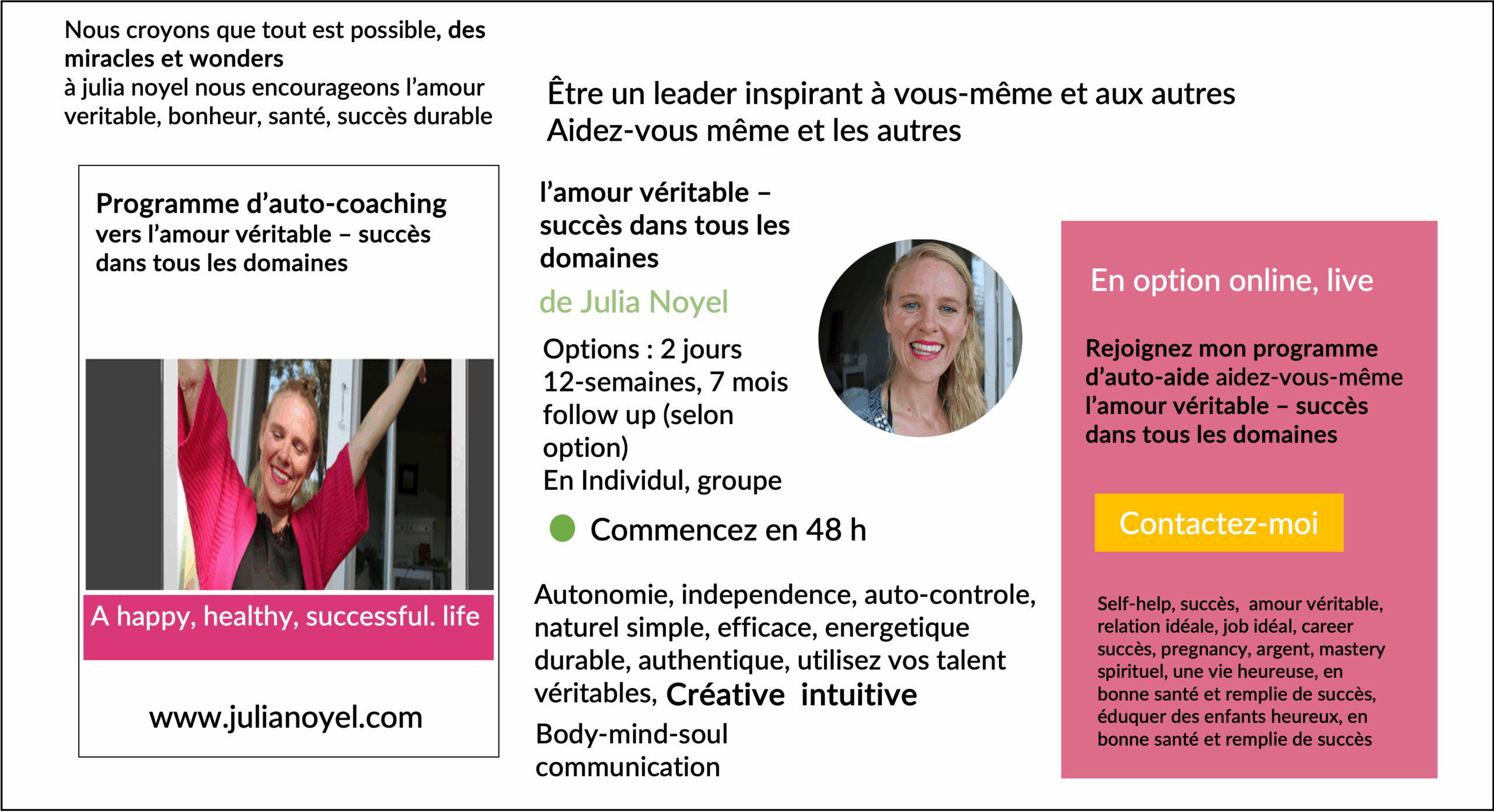 Programme d’auto-coaching vers l’amour véritable – succès dans tous les domaines