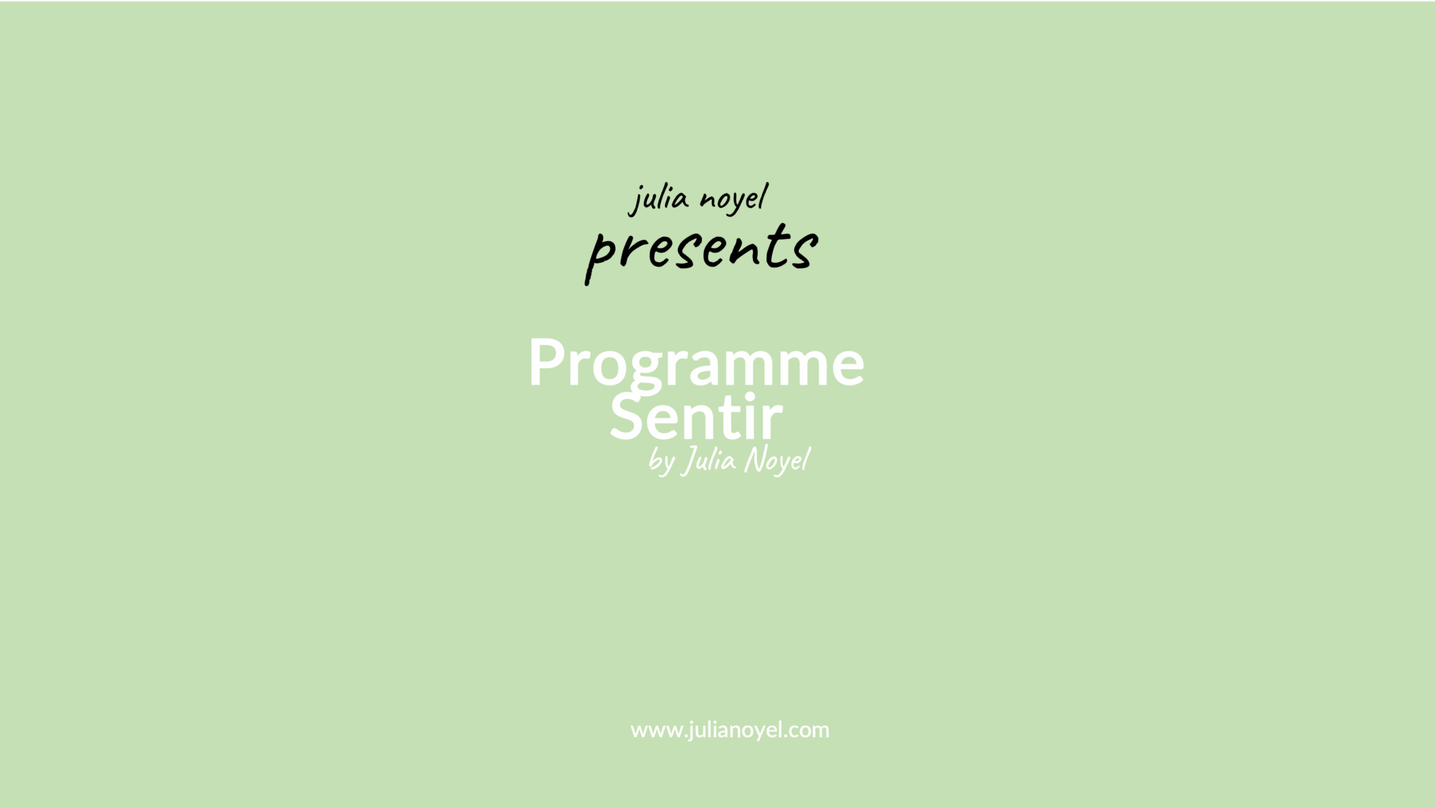 Sentir émotions programmes de coaching by Julia Noyel